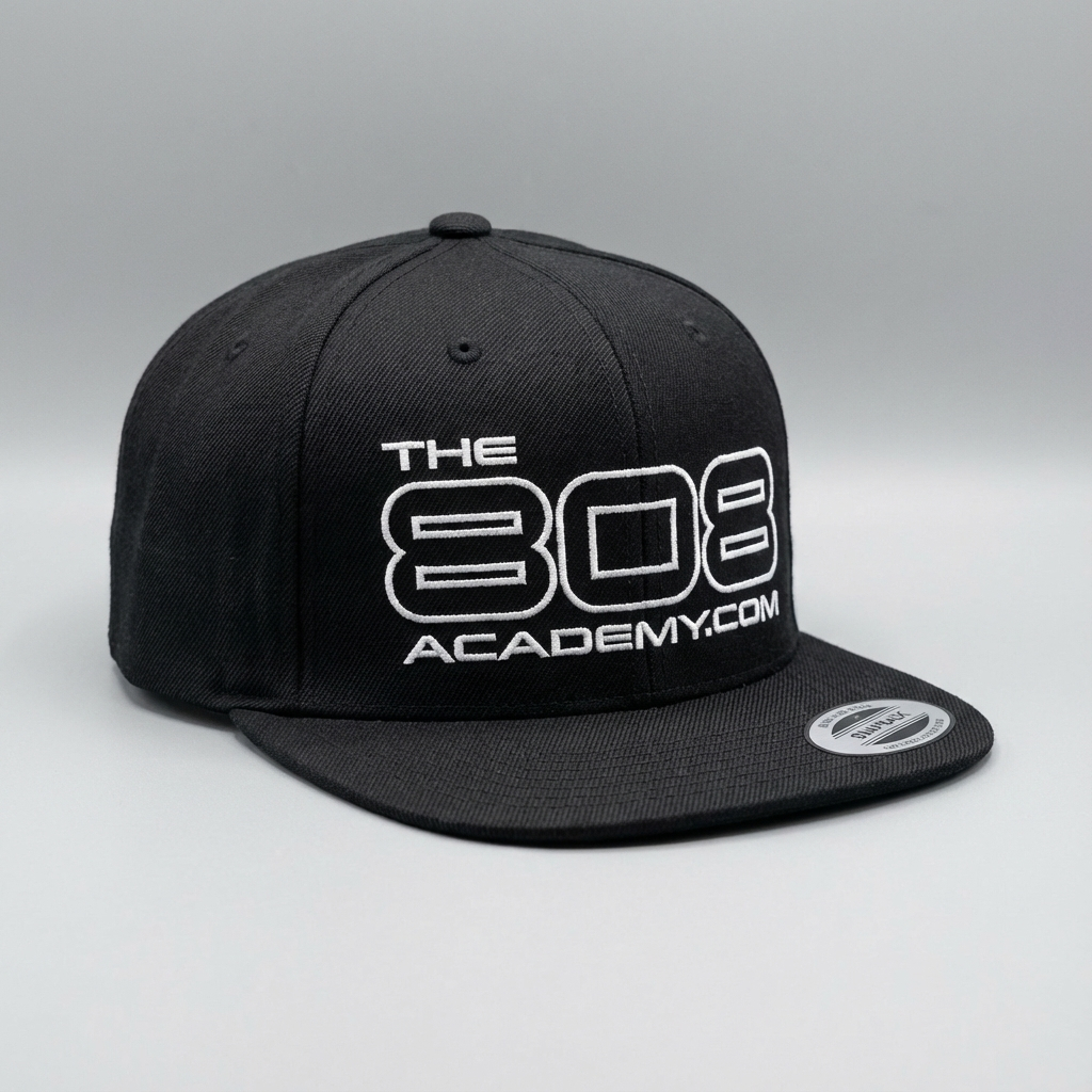 808 Academy dad cap product shot